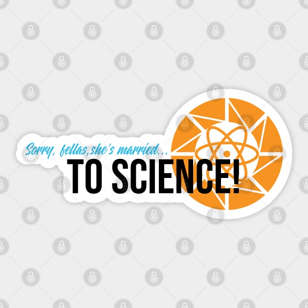 Married to Science (Modern Version) Sticker by fashionsforfans